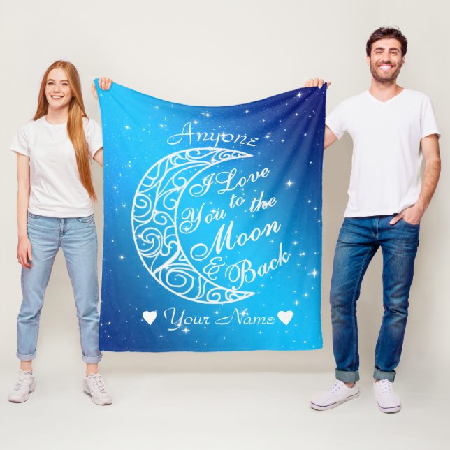 Personnalisé À la couverture en toison de la lune  (En situation)