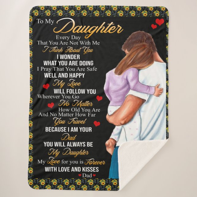 Personnalisé À Ma Couverture Fille, (Devant)