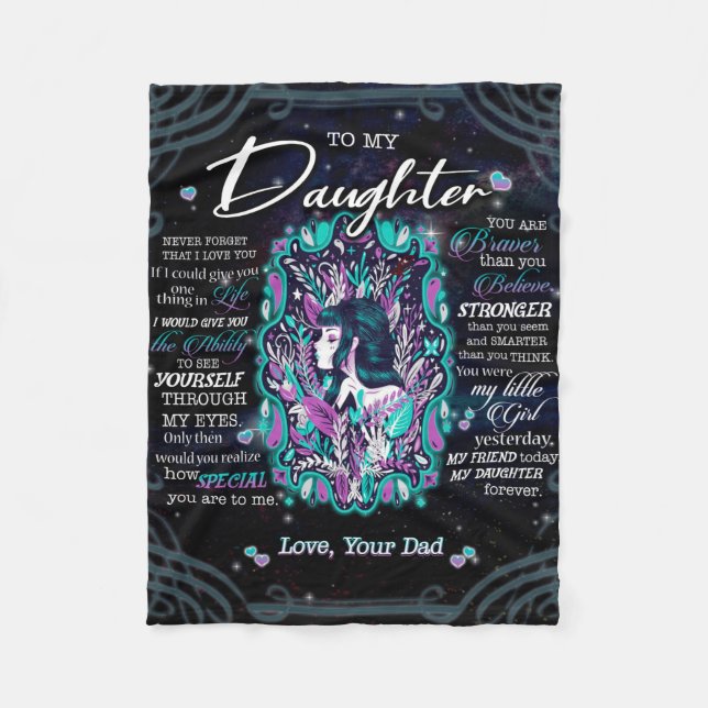 Personnalisé À Ma Couverture Fille, (Devant)