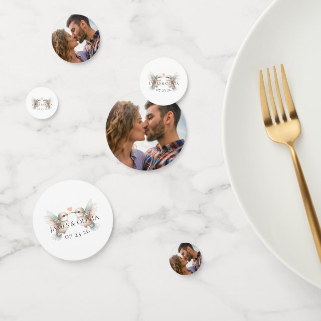 Personnalisé Adorable Mariage Ajouter Confetti Tab (Groupe)