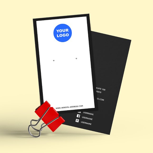 Personnalisé Ajouter Logo Écran de bijoux à oreill (Créateur téléchargé)