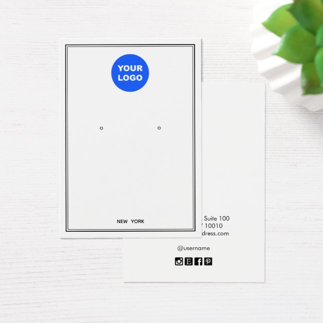 Personnalisé Ajouter Logo Écran de bijoux à oreill (Bureau)