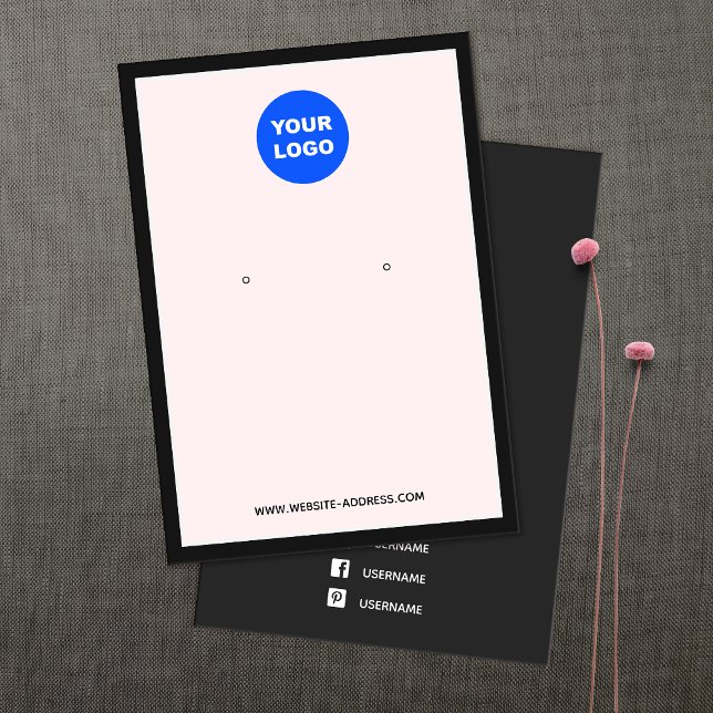 Personnalisé Ajouter Logo Écran de bijoux d'oreill (Créateur téléchargé)