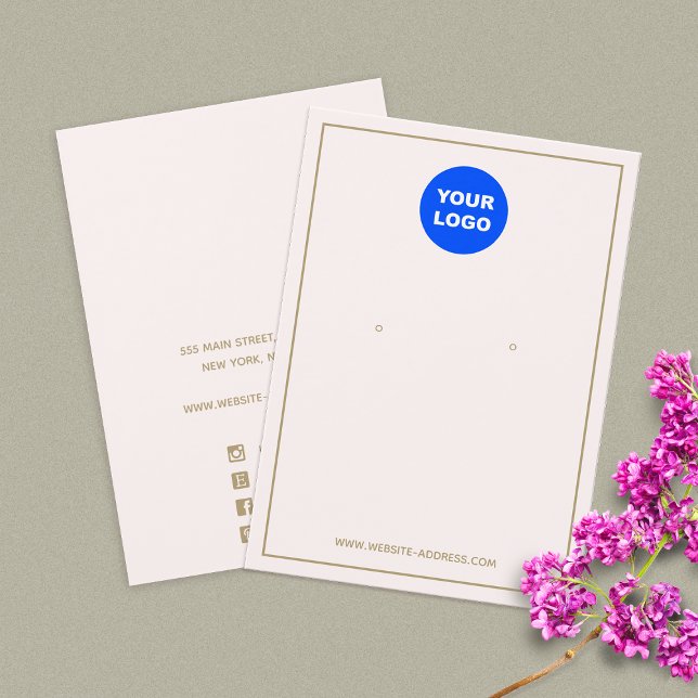 Personnalisé Ajouter Logo Pale Rose Écran Bijoux à (Créateur téléchargé)