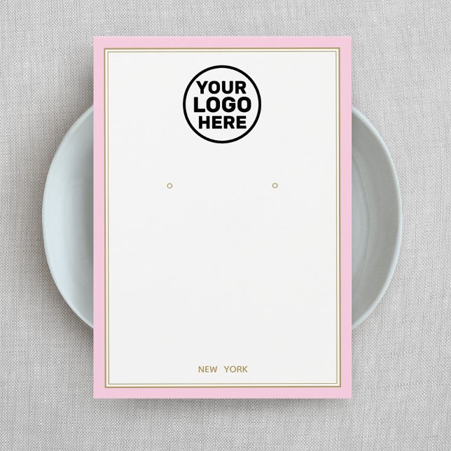 Personnalisé Ajouter Logo Pale Rose Écran Bijoux à (Créateur téléchargé)