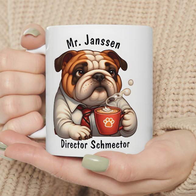 Personnalisé Anglais Bulldog Coffee Mug cadeau amu (Créateur téléchargé)