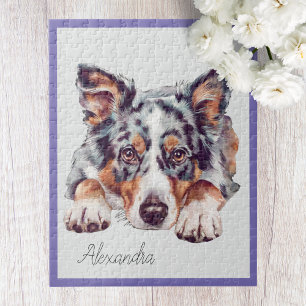 Personnalisé Australian Shepherd Jigsaw Puzzle