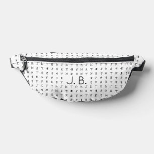 Personnalisé avec le monogramme et les symboles Ru
