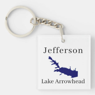 Personnalisé avec le nom Lake Arrowhead Carte
