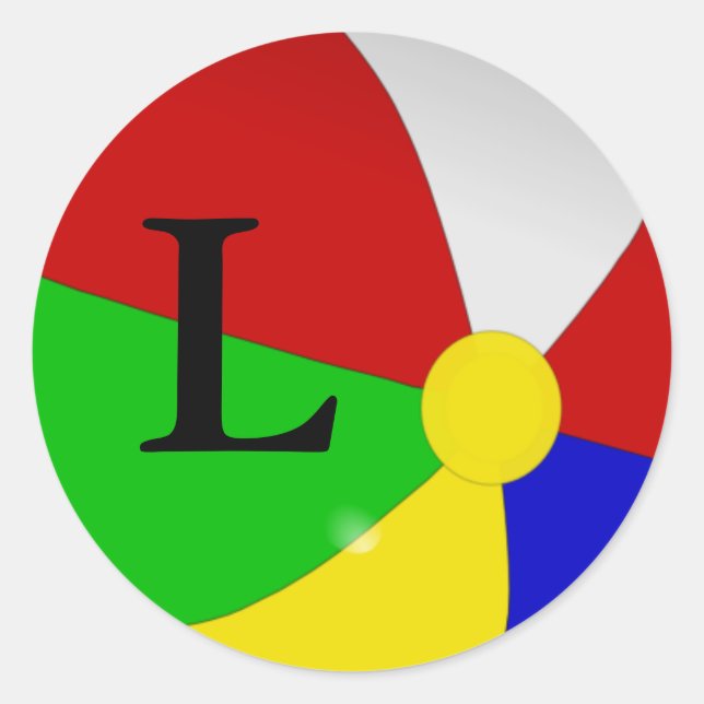 Personnalisé avec Stickers à bille Monogram L (Devant)