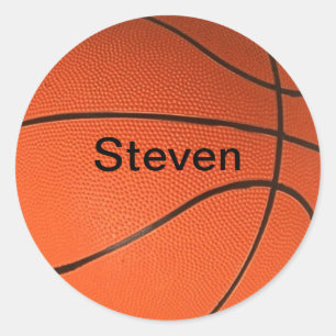 Personnalisé avec votre nom Sticker de basket-ball