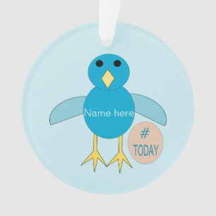 Personnalisé Bleu Anniversaire Boy Chick Acryliqu