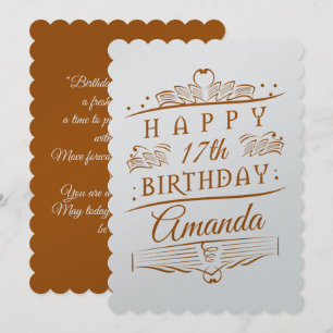 Personnalisé - Carte d'anniversaire Version Brown