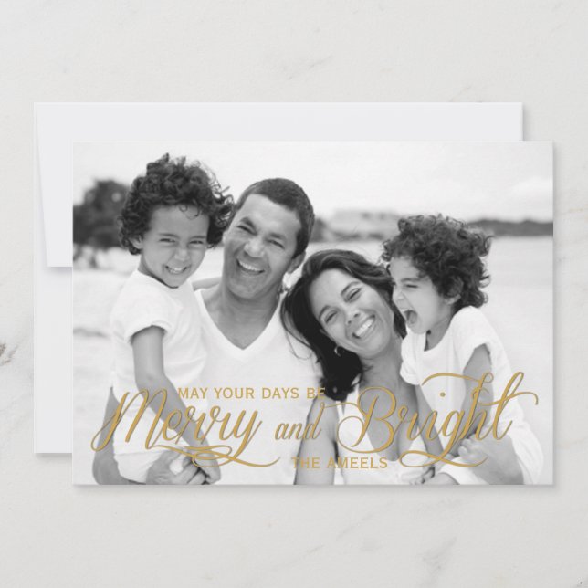 Personnalisé  | Carte photo de vacances (Devant)