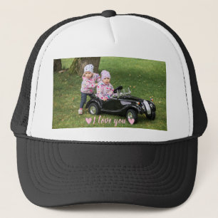 Personnalisé, casquette photo et texte. Casquette 