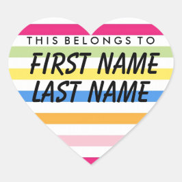 Personnalisé, Ce Qui Appartient À Coeur Sticker