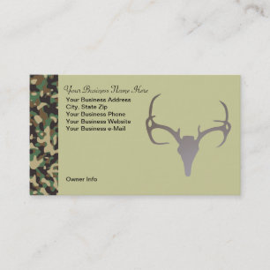 Personnalisé chassant le carte de visite de cerfs