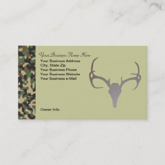 Personnalisé chassant le carte de visite de cerfs