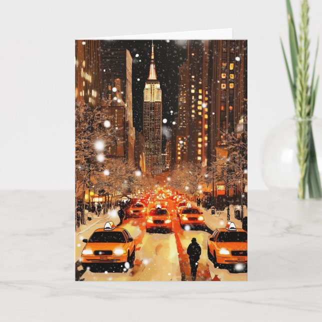 Personnalisé De New York Avec Carte Love Holiday (Devant)