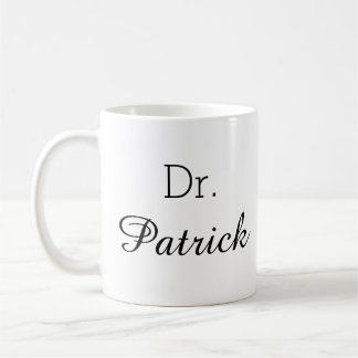 Personnalisé "Dr. [Nom]" Mug de café professionnel