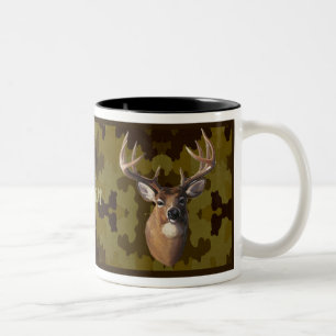 Personnalisé en camo noir Deer Mug