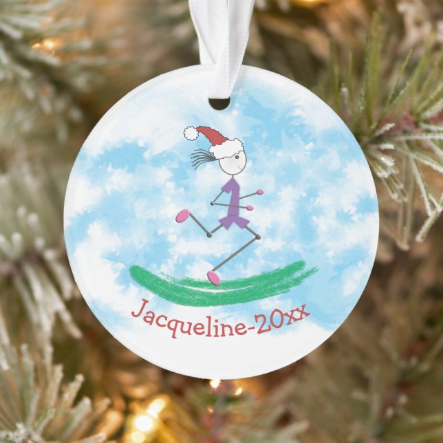 PERSONNALISÉ © Fête de Noël Lady Runner (Arbre)