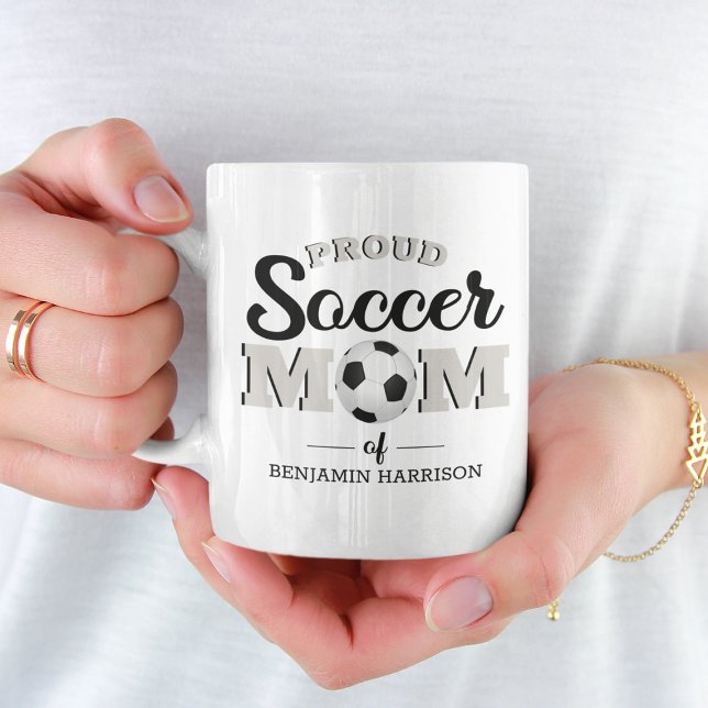 Personnalisé Fier Soccer Maman Coffee Mug (Créateur téléchargé)