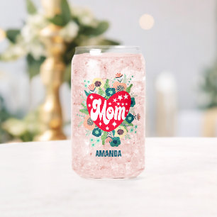 Personnalisé Floral Heart Maman Nom Fête des mères