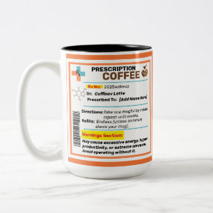 Personnalisé Funny Prescription Café Mug