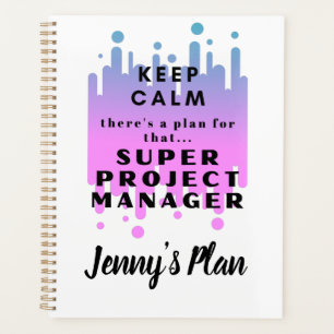 Personnalisé Funny Project Manager garder un plan 