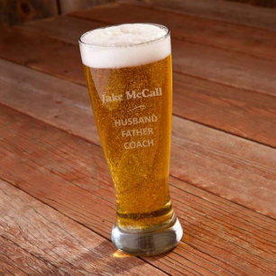 Personnalisé gravé 22 onces. Verre de Pilsner