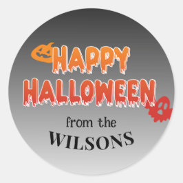 Personnalisé Happy Halloween Étiquette : Ajouter V