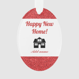 Personnalisé heureux nouvel ornement maison