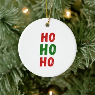Personnalisé ho ho ho ornement de Noël
