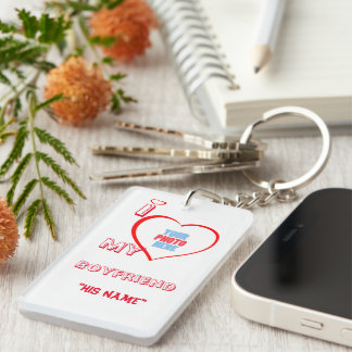 Personnalisé "I Love My Boyfriend "son nom"