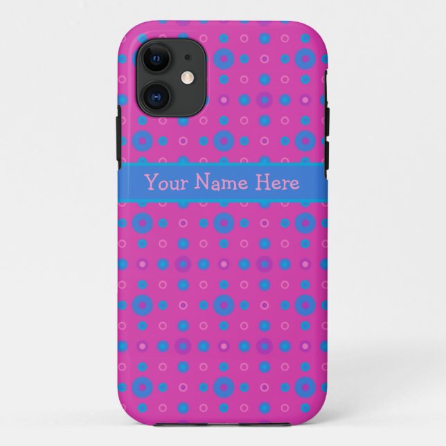 Personnalisé iPhone 5/5s Coque-Mate Coque Magenta, (Dos)