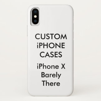 Personnalisé iPhone X à peine Coque