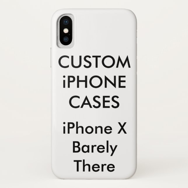 Personnalisé iPhone X à peine Coque (Dos)