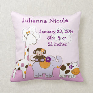 Personnalisé Jacana Girl Animaux Coussin Keepsaké