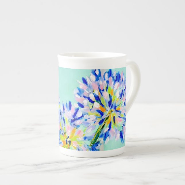 Personnalisé Joli agapanthas tasse de café (Devant droit)