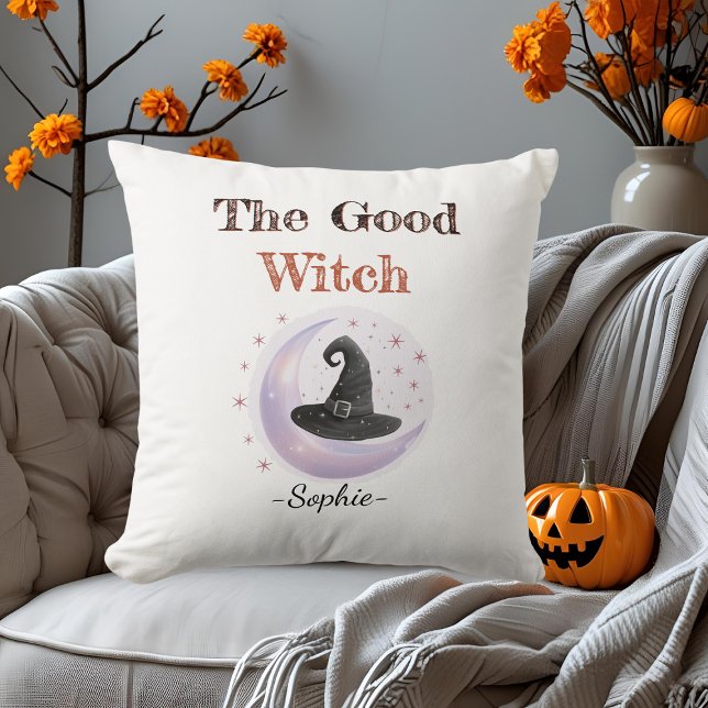 Personnalisé La Bonne Sorcière - Coussin Halloween (Créateur téléchargé)