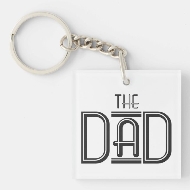 Personnalisé Le Papa Simple Noir Blanc Texte (Devant)