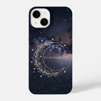 Personnalisé Lune Mystique et Ciel Étoilé  iPhone 14 Hülle