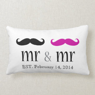 Personnalisé M. & M. Mustache Coussin