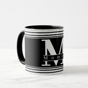 Personnalisé Maman Monogramme Personnalisé Mug Noi