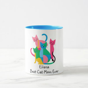 Personnalisé Meilleur Chat Maman Jamais Mug