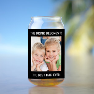 Personnalisé Meilleur Papa Jamais Photo Noir