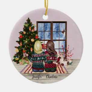 Personnalisé Meilleurs Amis Noël Ornement
