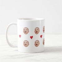 Personnalisé Mignonne Bébé Visage Une Photo Mug
