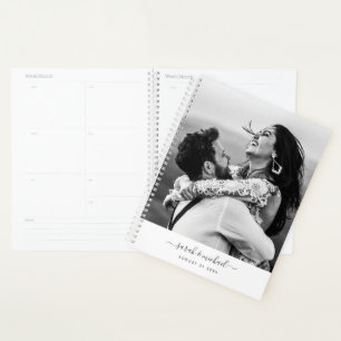 Personnalisé Moderne Chic Mariage de noms de phot